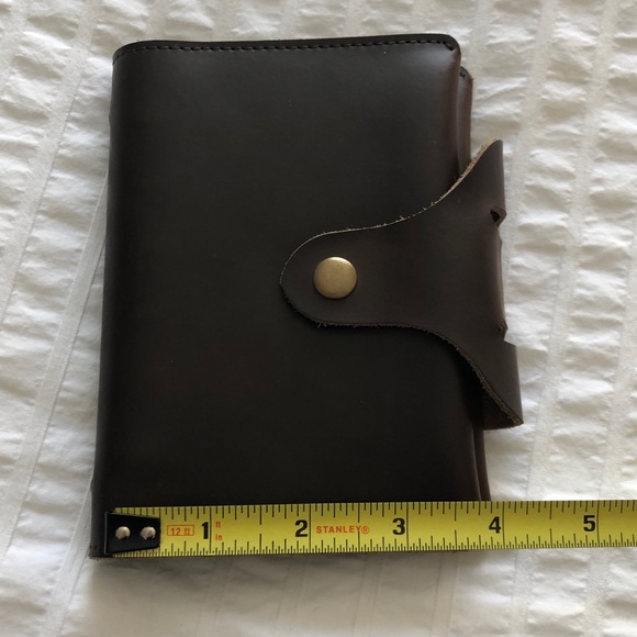 Genuine leather A6 planner with card slips - Picture 10 of 13